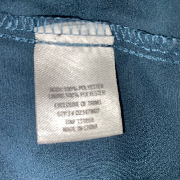 Blue Rain XS Boho Floral Mini Dress Cottagecore Ruffle Hem Long‎ Sleeve Smocked - Picture 3 of 9